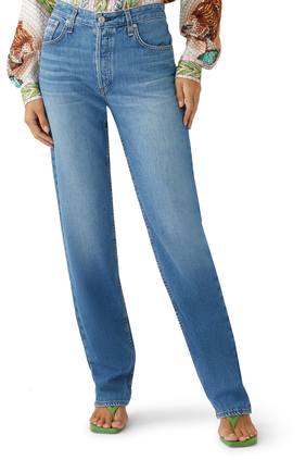 Piper Low-Rise Straight-Leg Hermosa Jeans